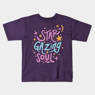 Stargazing soul Kids T-Shirt